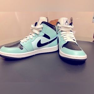 Aqua black Jordan’s